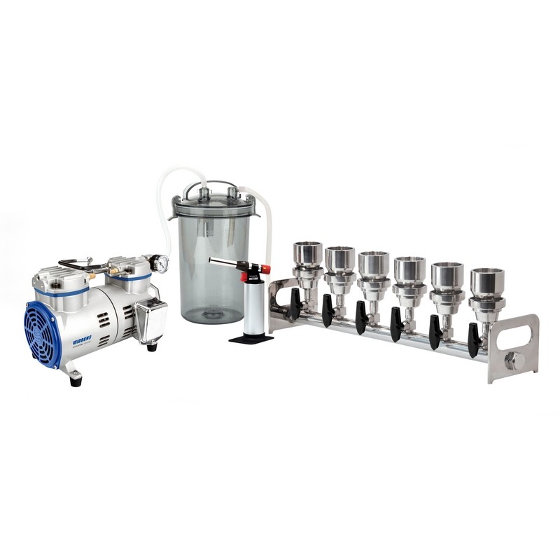Bộ lọc Manifold 6 nhánh, bằng thép không gỉ, BioVac633 (6x300ml), Hãng Wiggens GmbH